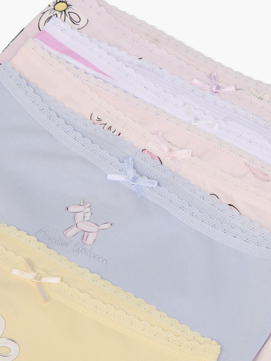 Pack of 5 Briefs with Elastic Waistband