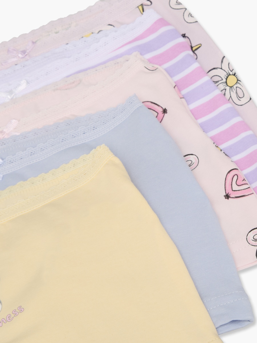 Pack of 5 Briefs with Elastic Waistband