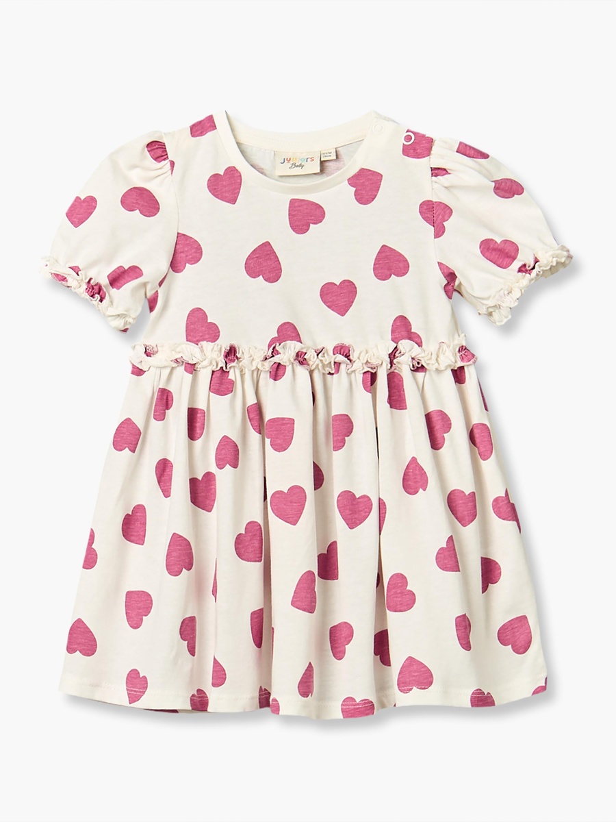 Pack of 2 Round Neck Short Sleeves Knee Length Dress with Ruffled Detail