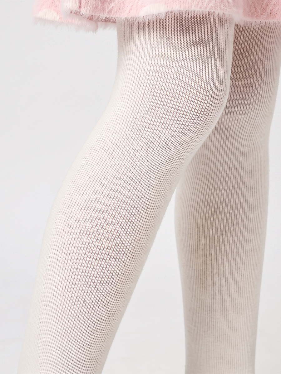 Peter Pan Collar Long Sleeves Knee Length Dress and Tights with Heart Print