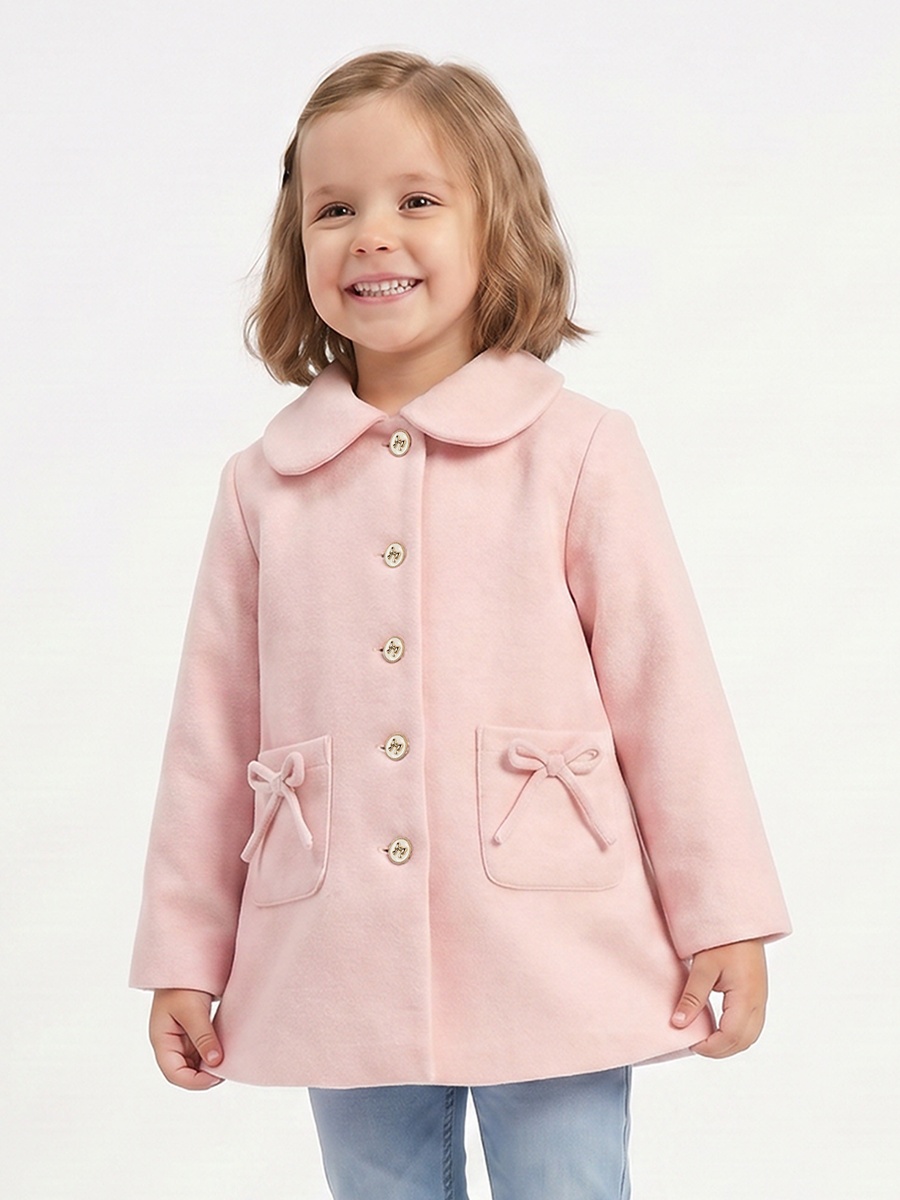 Bow Detail Jacket with Button Closure