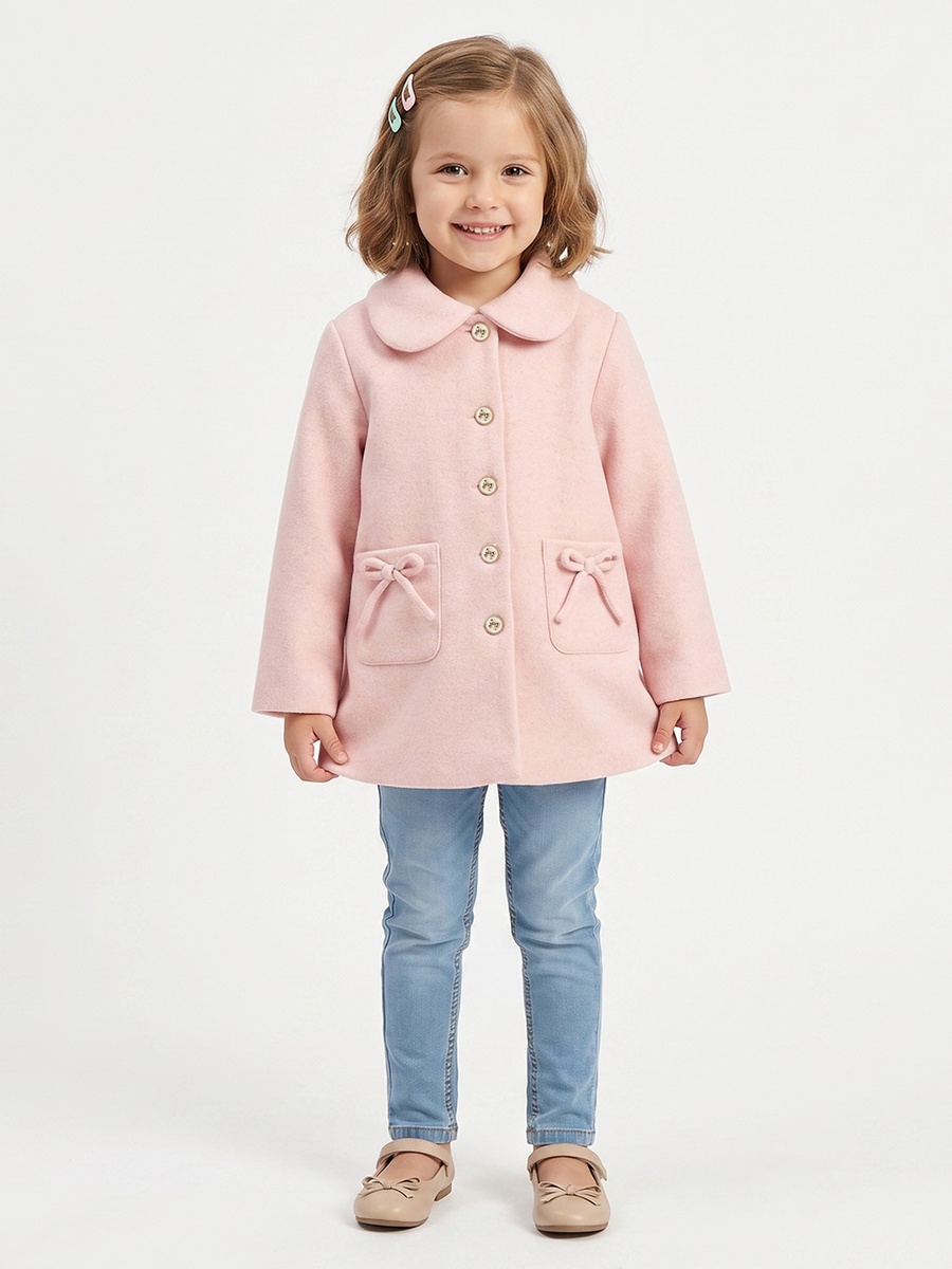 Bow Detail Jacket with Button Closure