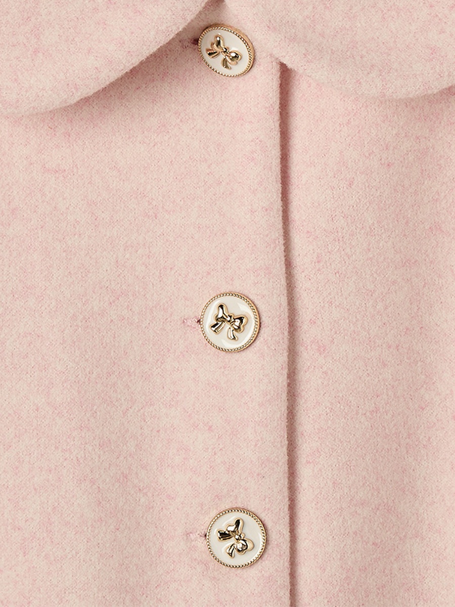 Bow Detail Jacket with Button Closure
