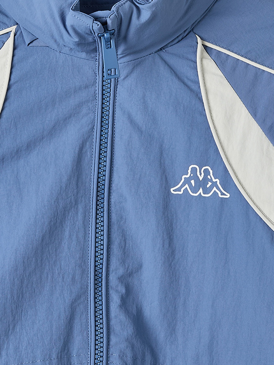 Logo print Jacket with Zip Closure