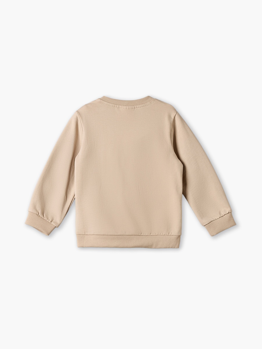 Round Neck Sweatshirt with Lion Print