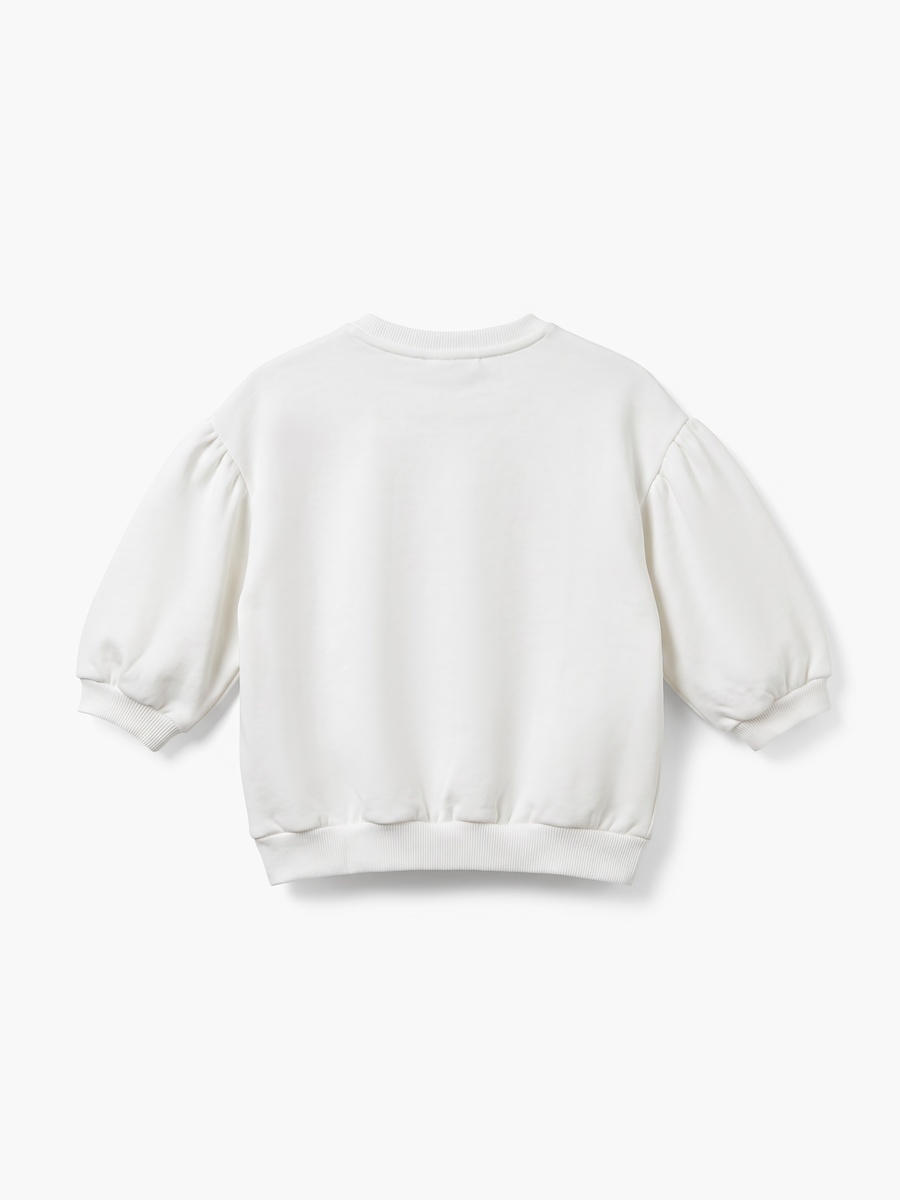 Chick Applique Sweatshirt with Long Sleeves