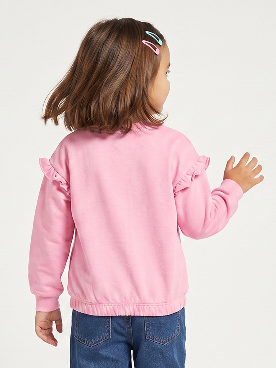 Unicorn Print Sweatshirt with Long Sleeves