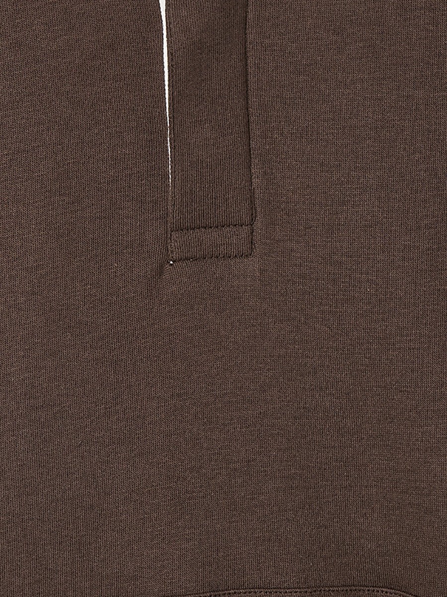 Collared Sweatshirt with Long Sleeves