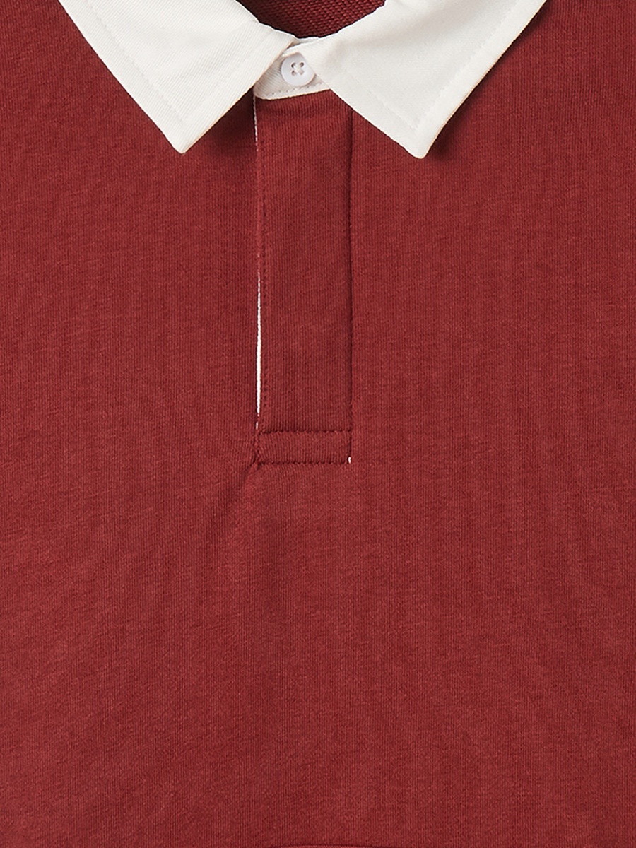 Collared Sweatshirt with Long Sleeves