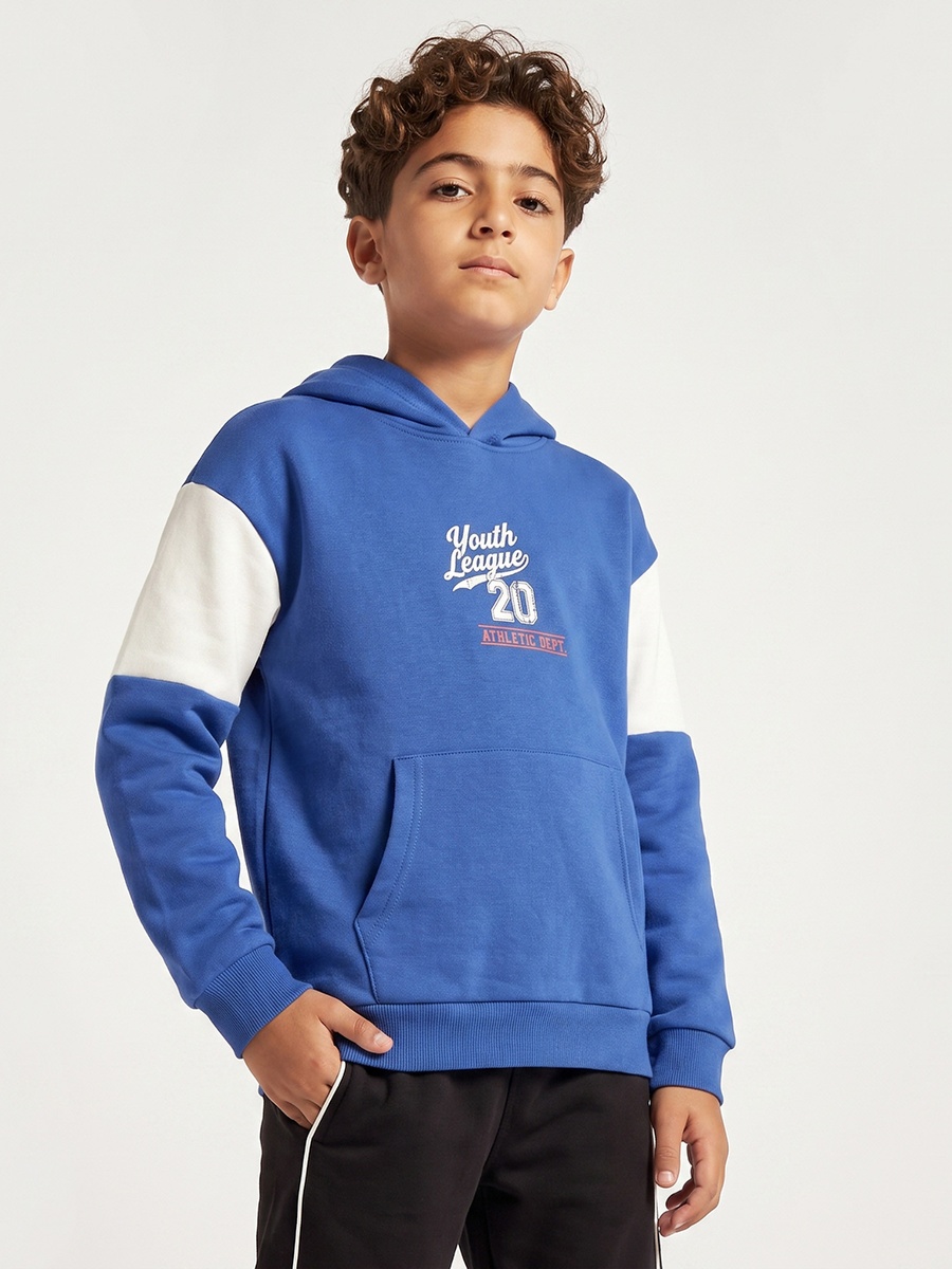Colourblock Sweatshirt with Long Sleeves