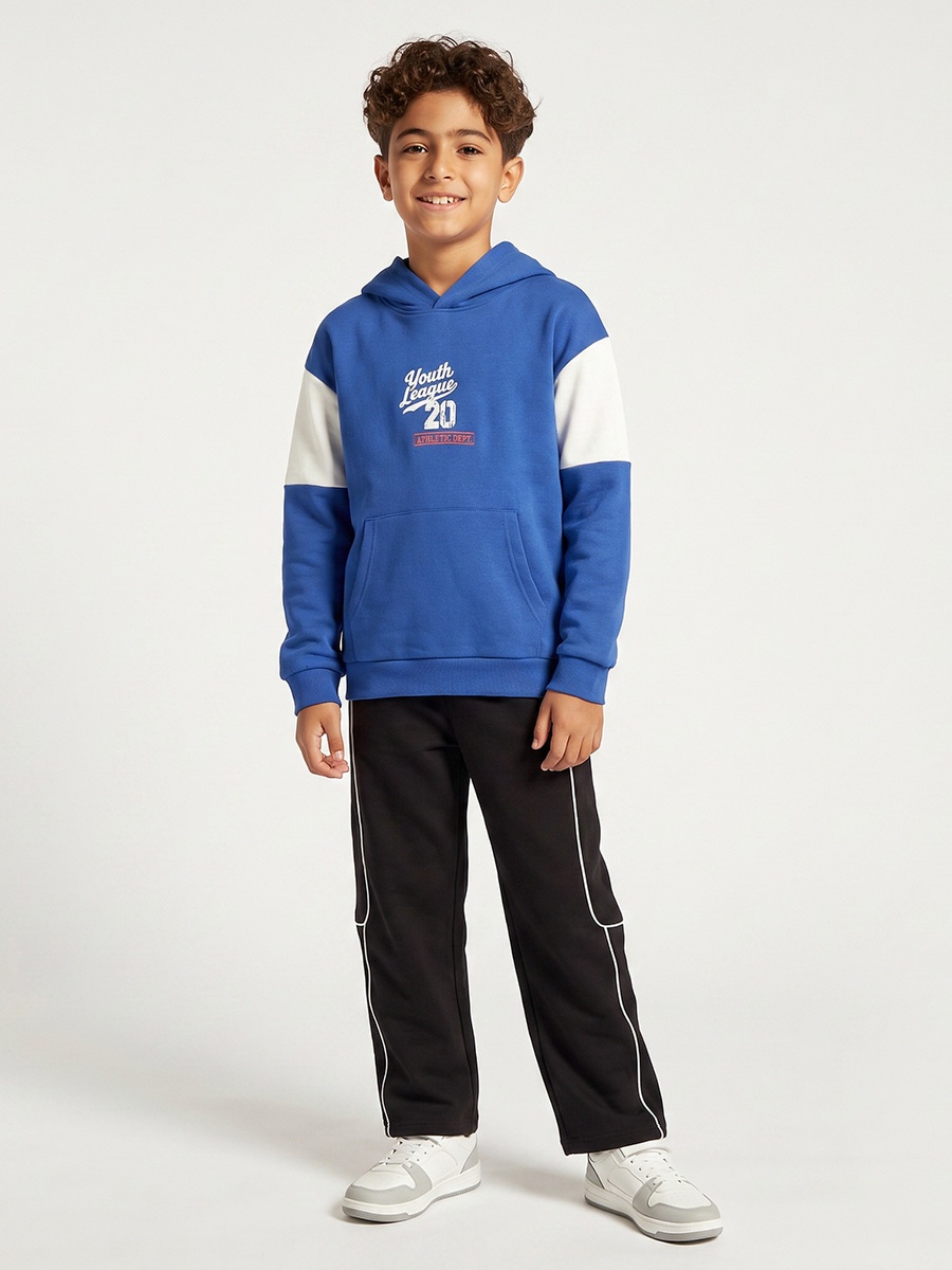 Colourblock Sweatshirt with Long Sleeves