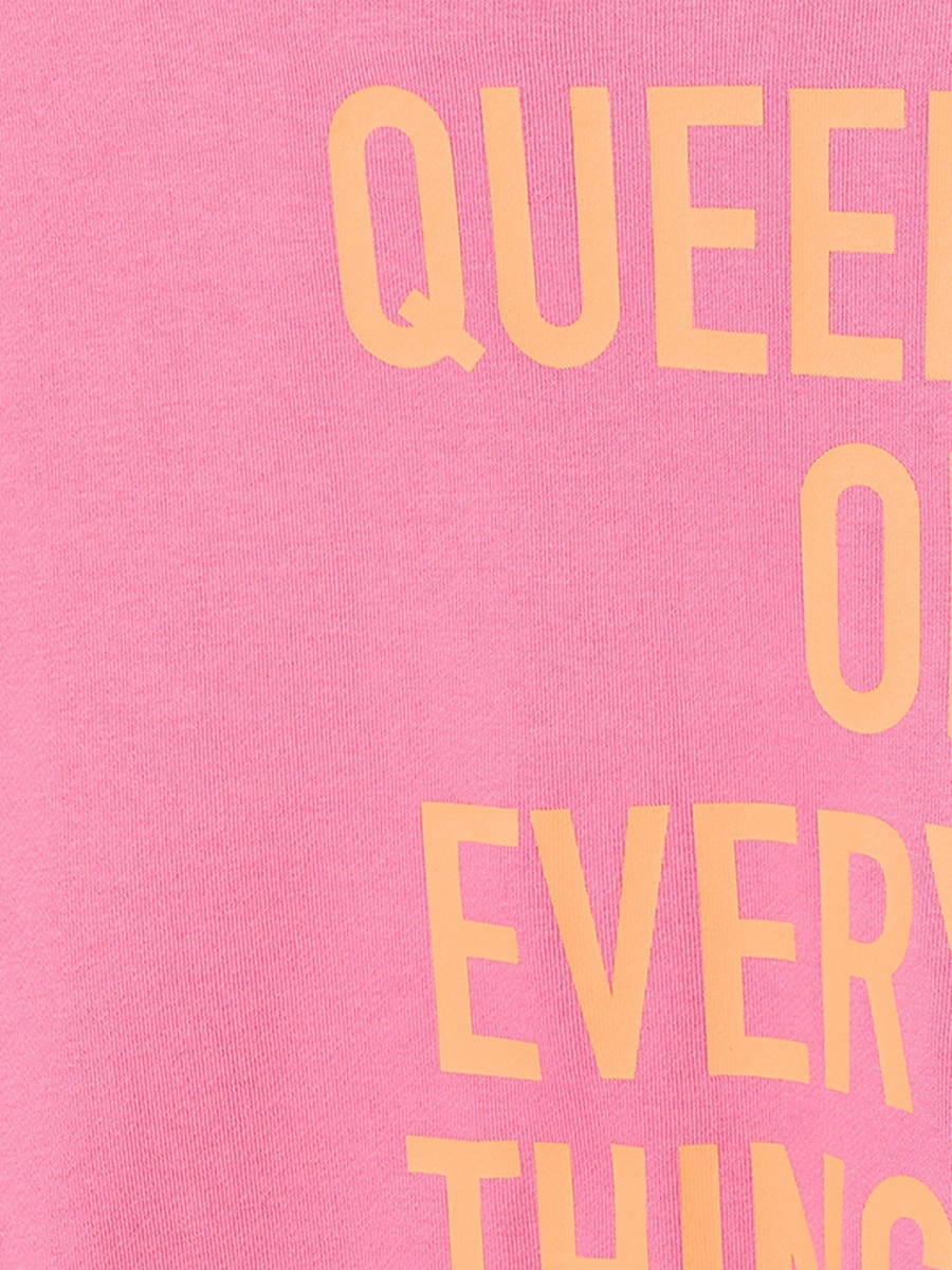 Slogan Print Sweatshirt with Long Sleeves
