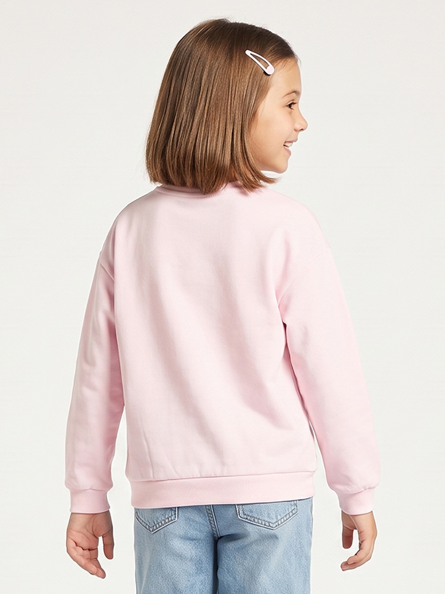 Crew Neck Sweatshirt with Sequin Embellishment