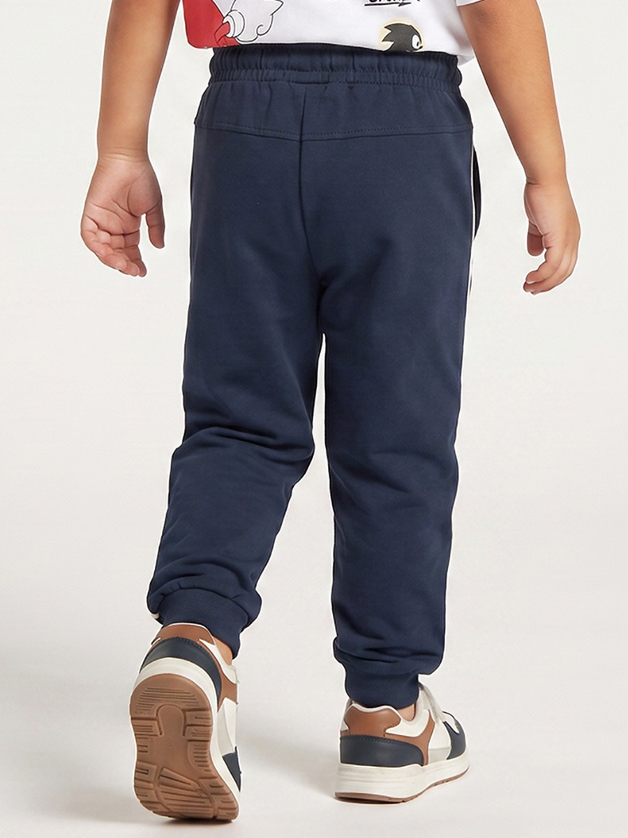 Elasticated Drawstring Waist Joggers with Sonic the Hedgehog Print