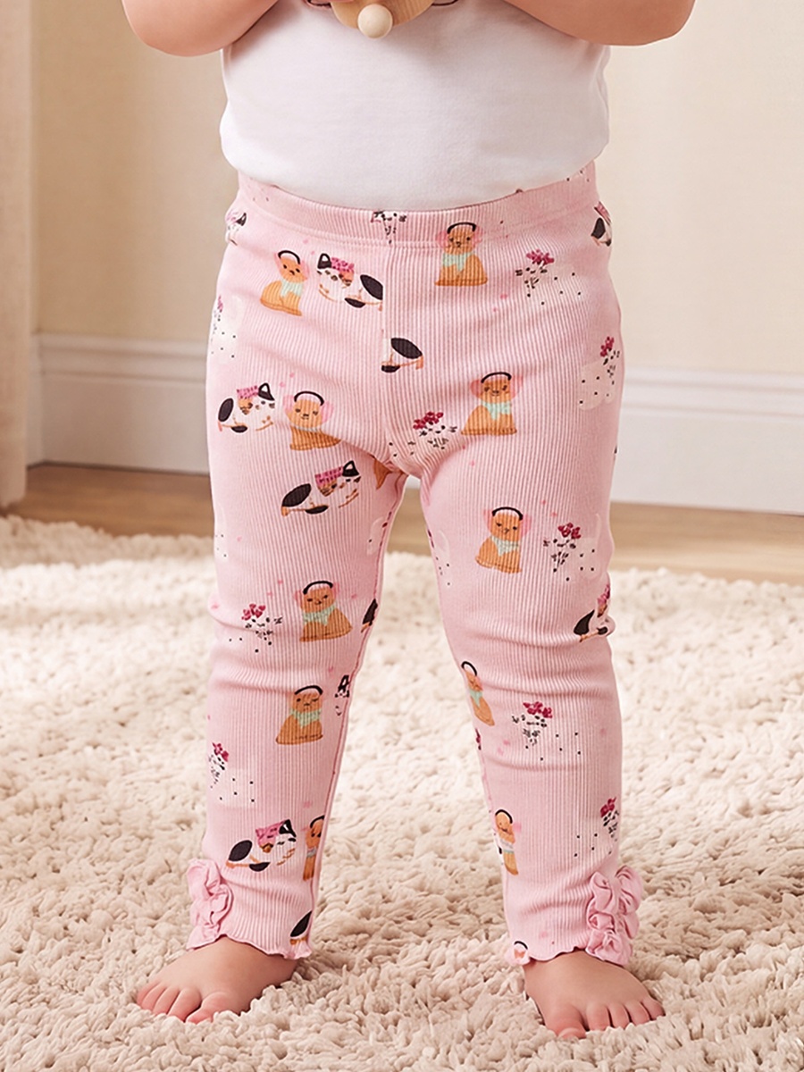 Leggings with Cat Print
