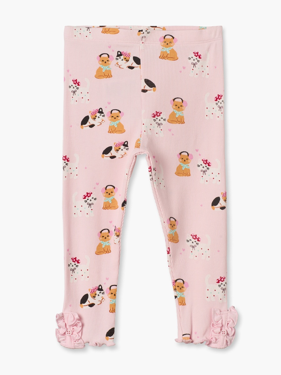 Leggings with Cat Print