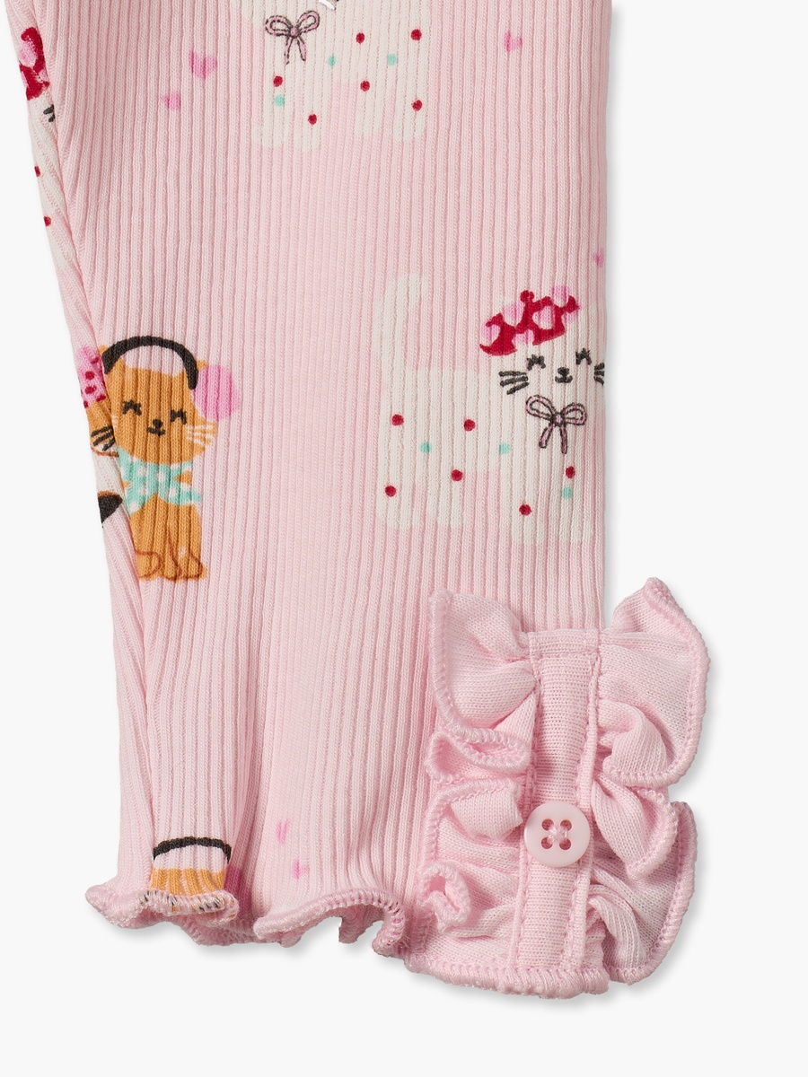Leggings with Cat Print