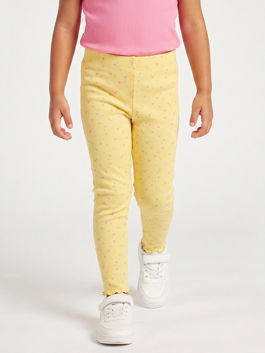 Leggings with Heart Print