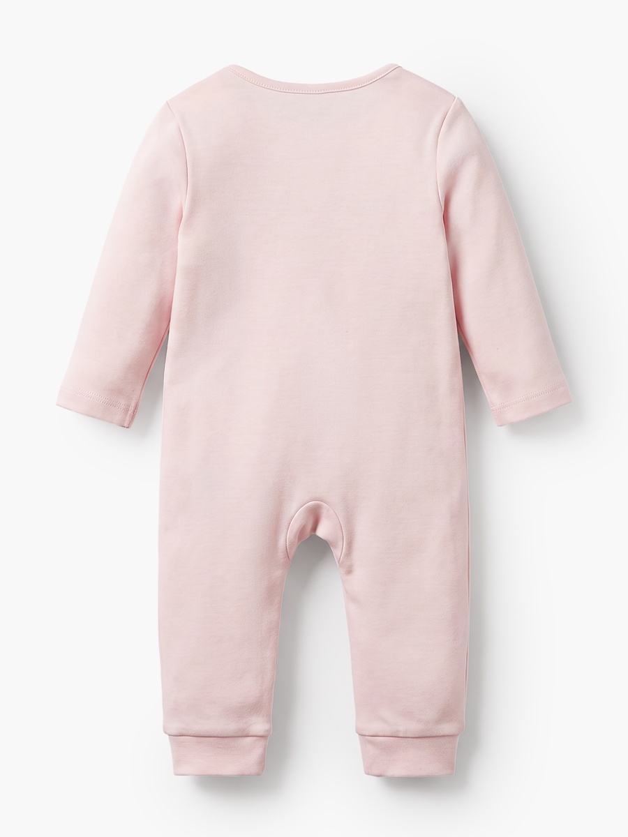 Pack of 5 Cotton Crew Neck Long Sleeves Sleepsuit with Floral Print