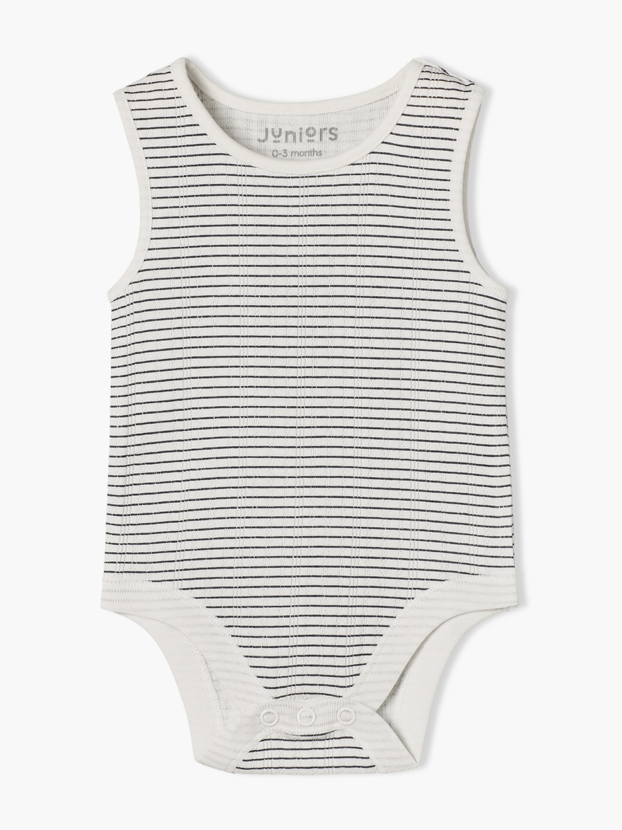 Pack of 6 Cotton Crew Neck Sleeveless Bodysuit with Assorted Print