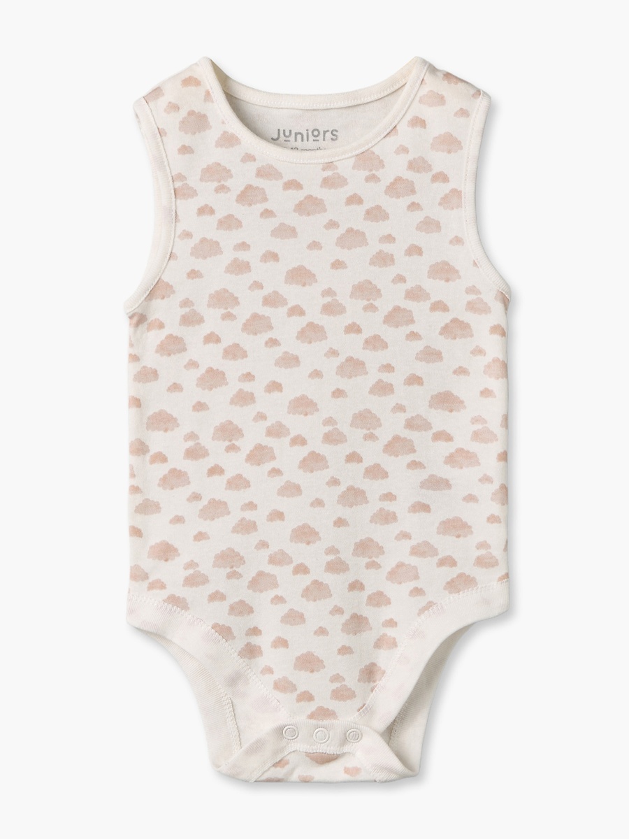 Pack of 7 Crew Neck Sleeveless Bodysuit with Duck Print