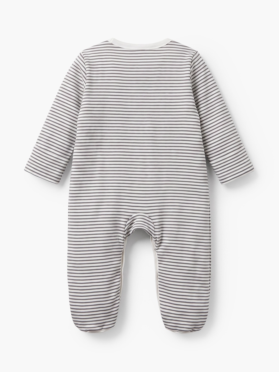 Pack of 3 Cotton Round Neck Long Sleeves Sleepsuit with Assorted Print