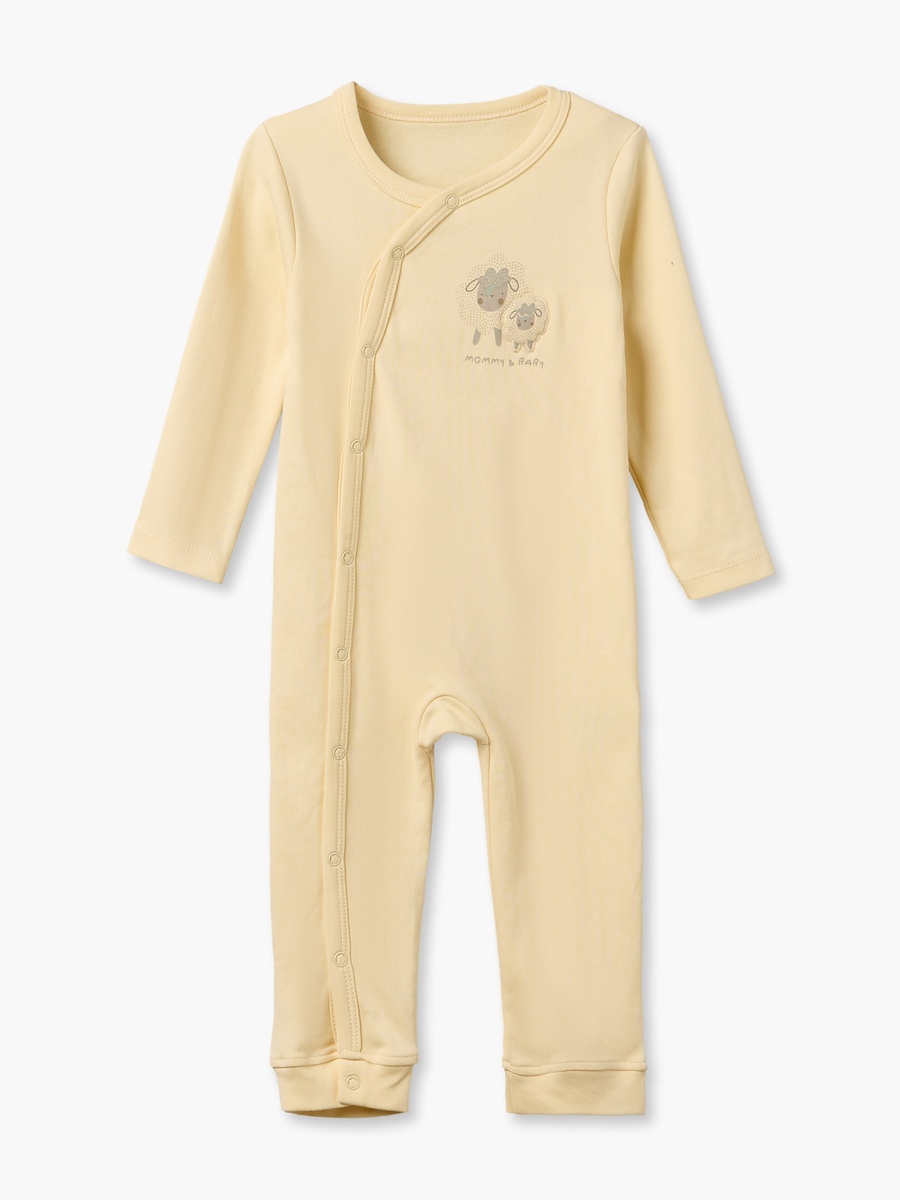Pack of 3 Cotton Round Neck Long Sleeves Sleepsuit with Farm Print