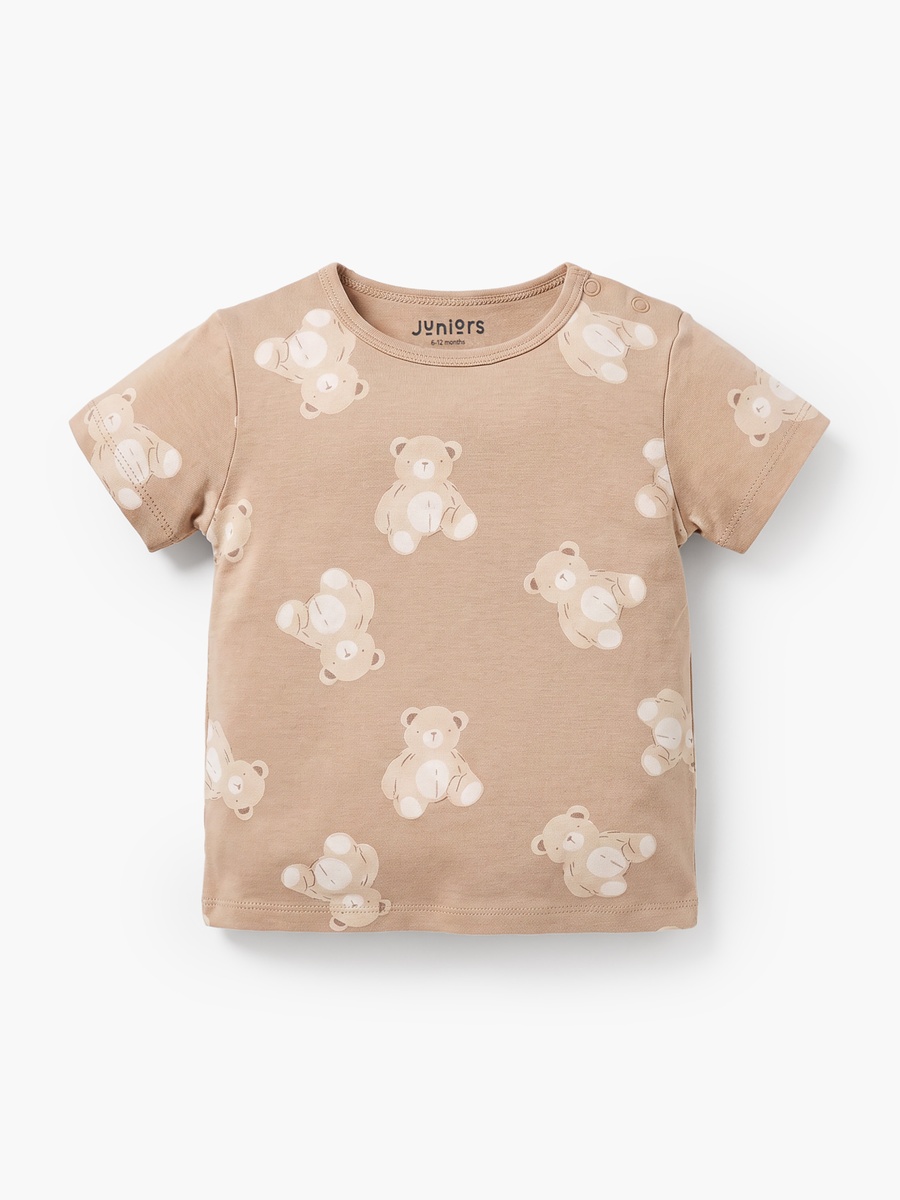 Pack of 5 Short Sleeves T-Shirt with Bear Print