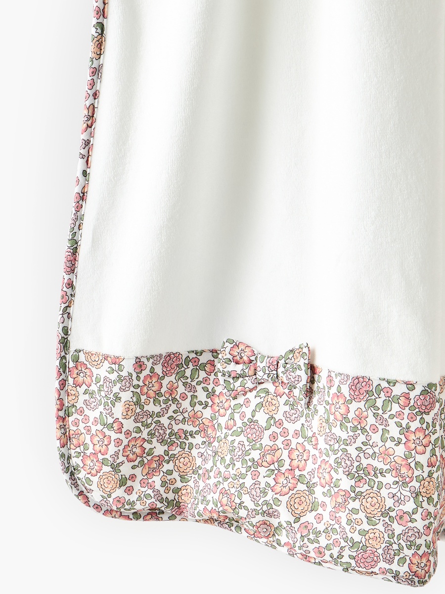 Floral Print Velour Blanket - 80x100 cm