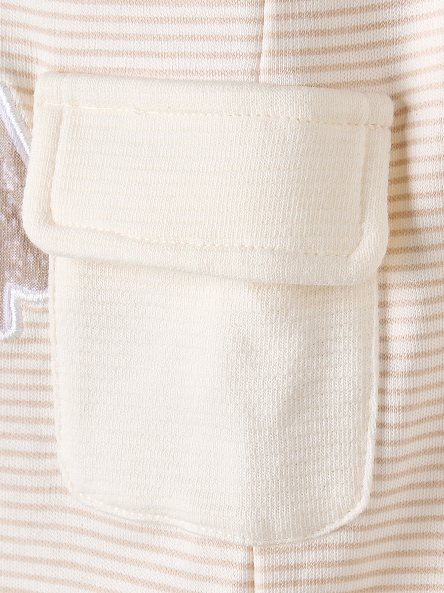 Crew Neck Short Sleeves Romper with Stripes