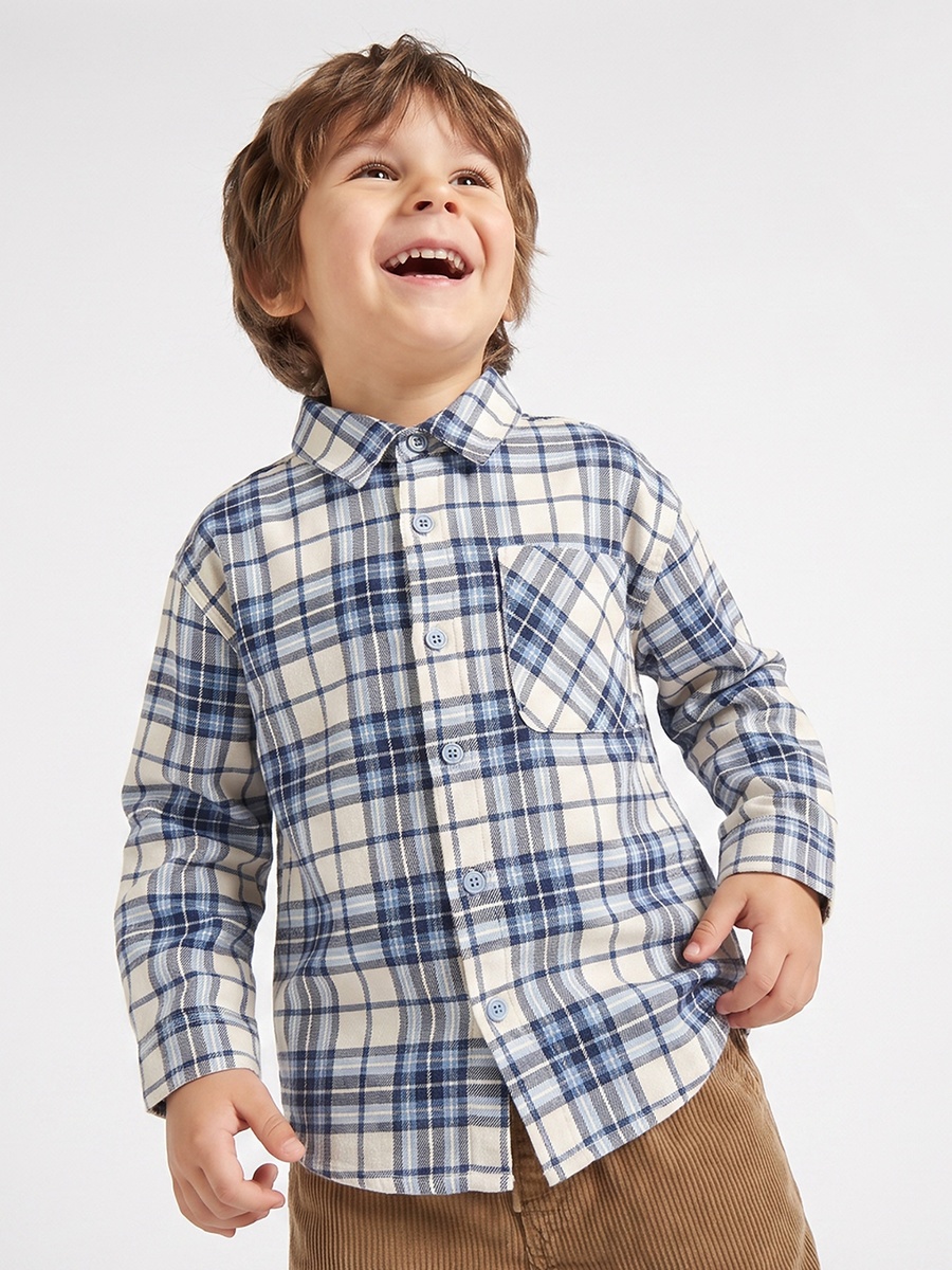 Long Sleeves Shirt with Checks