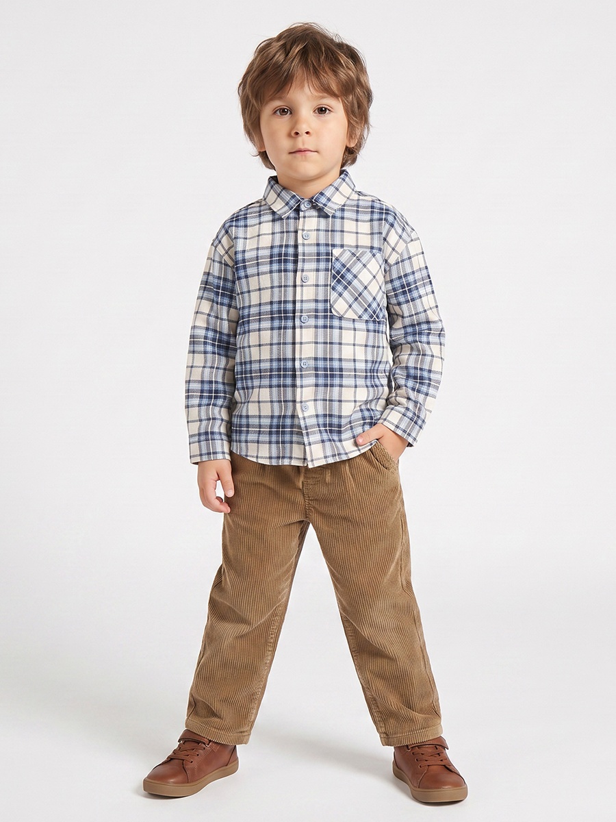 Long Sleeves Shirt with Checks