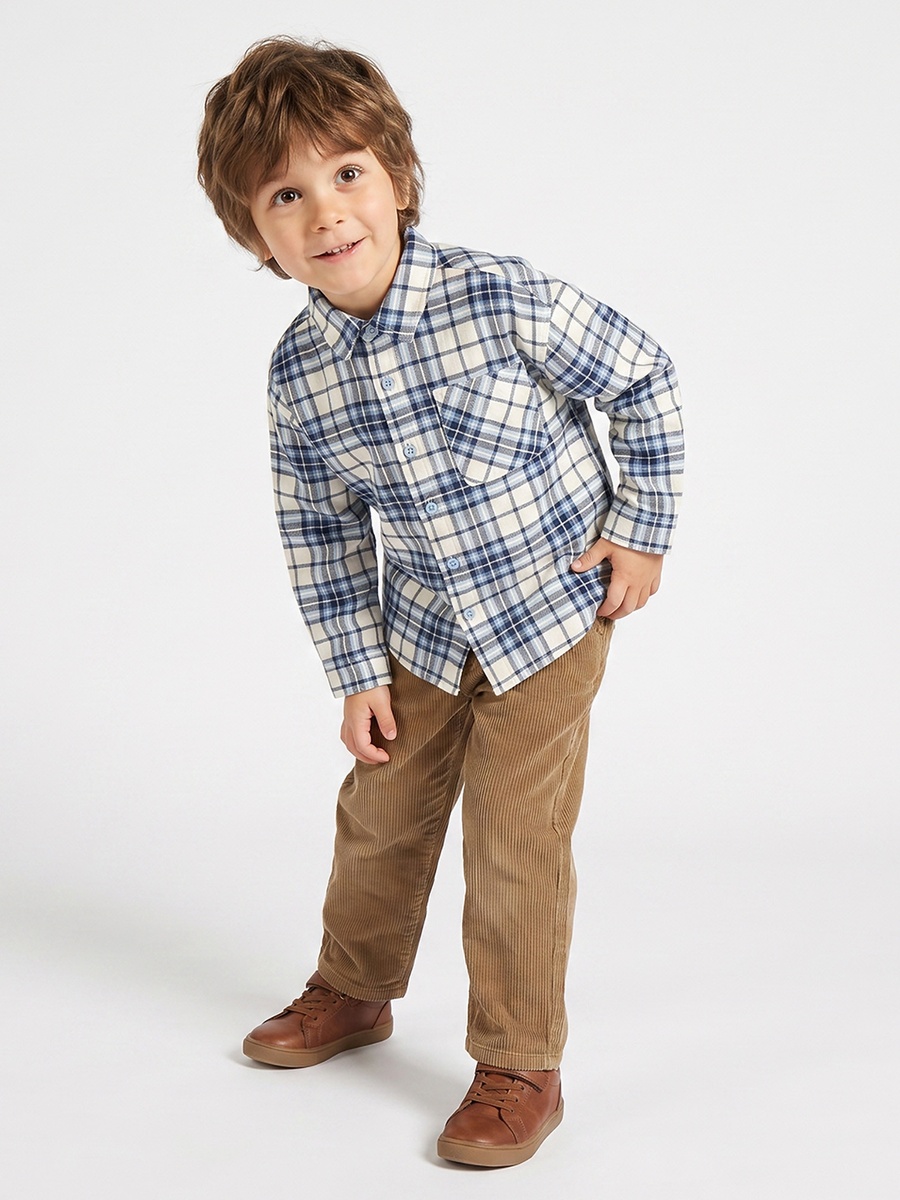 Long Sleeves Shirt with Checks