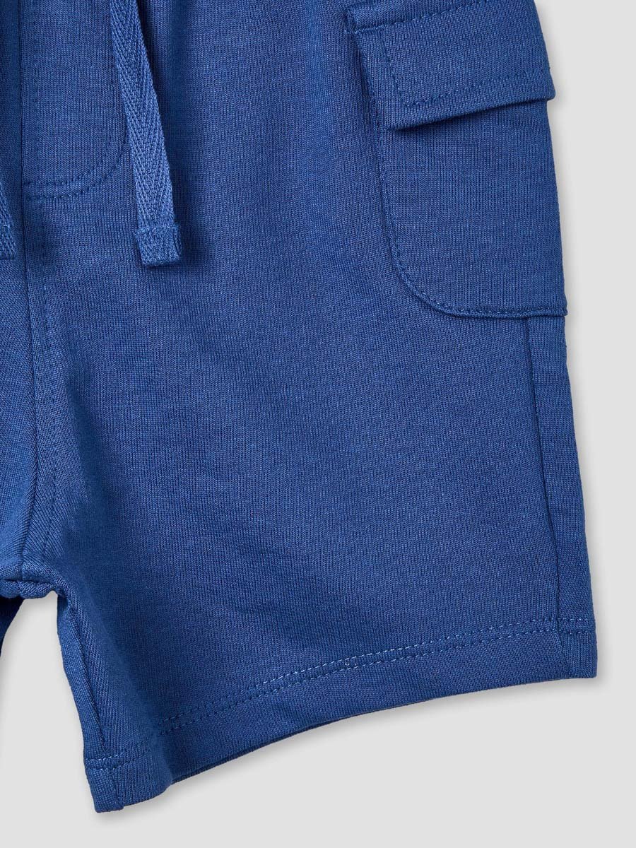 Knee Length Elasticated Waistband Shorts with Pockets