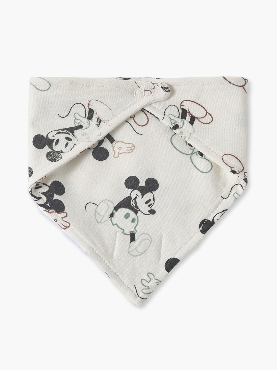 Baby Bib with Mickey Mouse Print