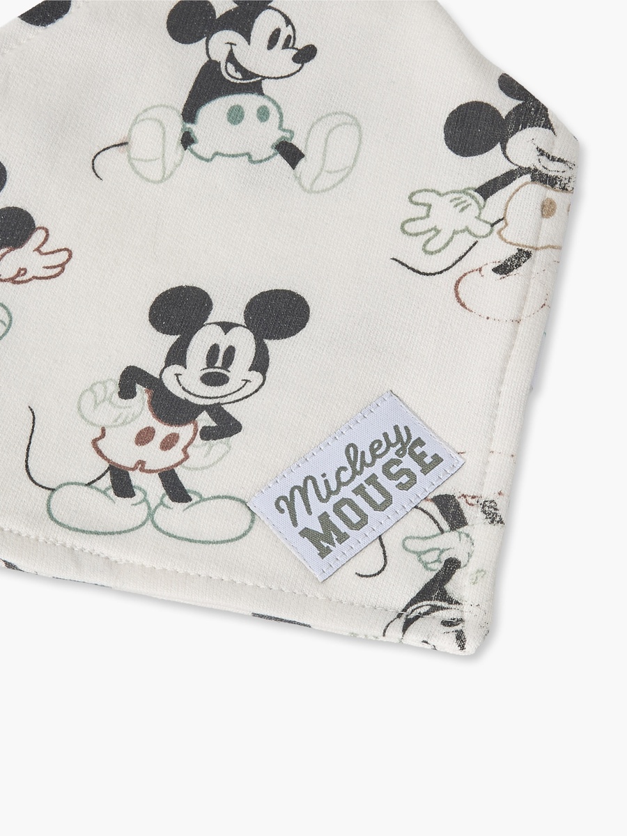 Baby Bib with Mickey Mouse Print