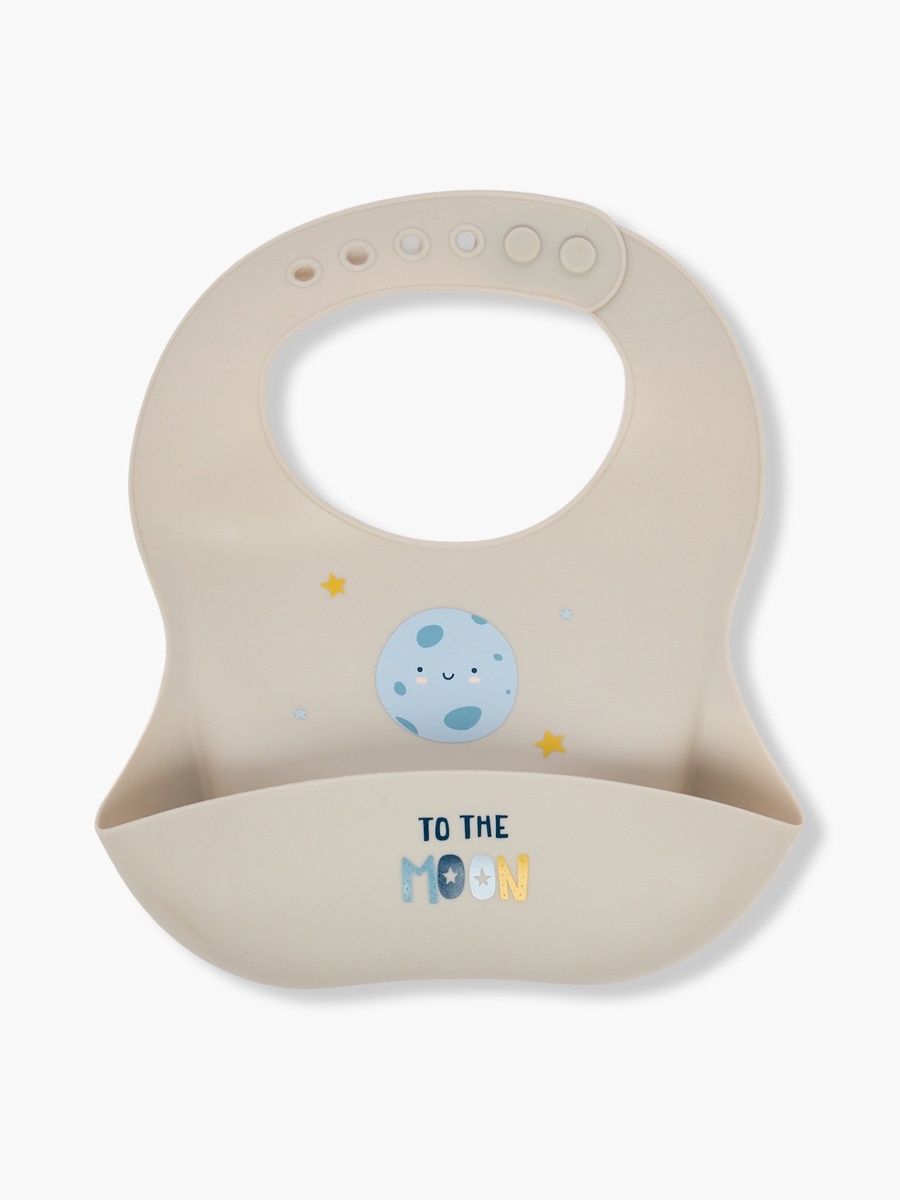 2-Piece Baby Bib with Graphic Print