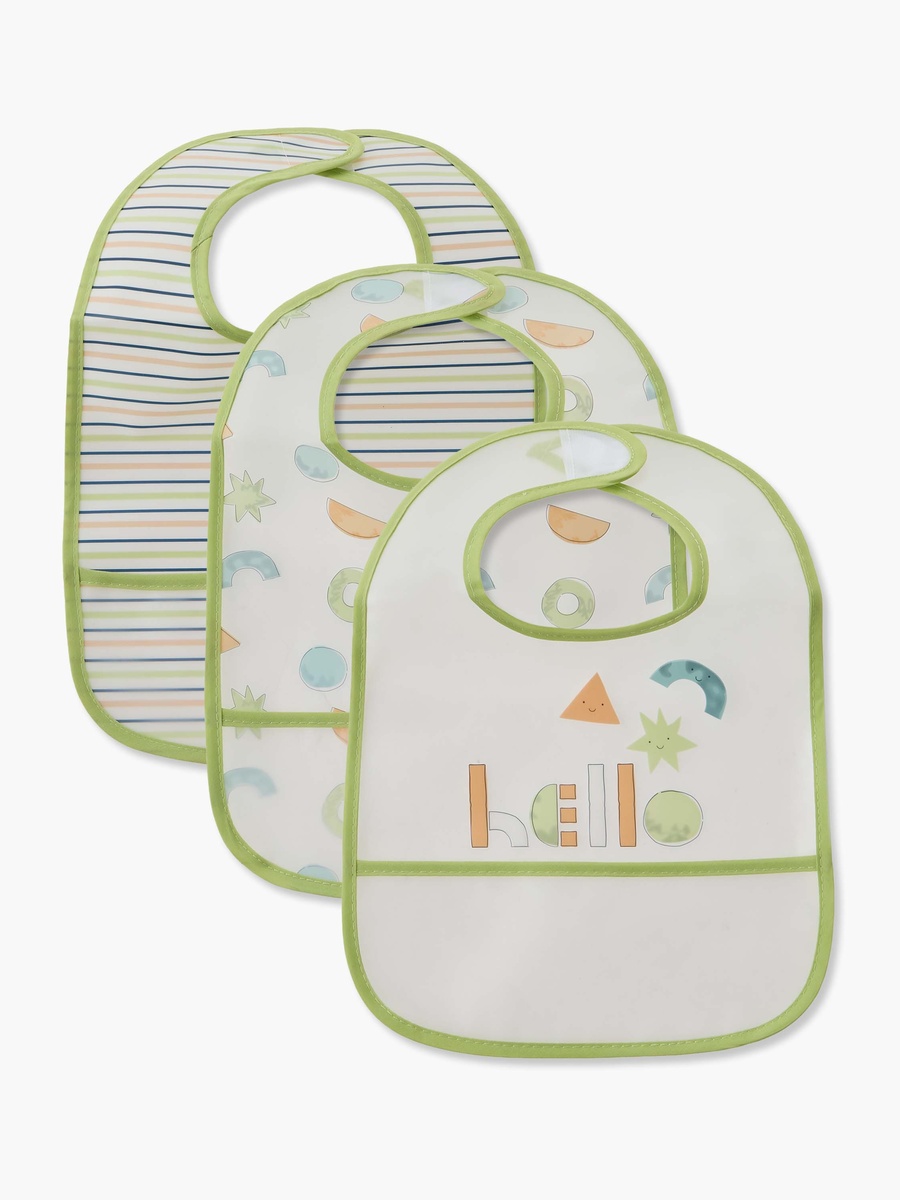 Pack of 3 Baby Bib with Assorted Prints