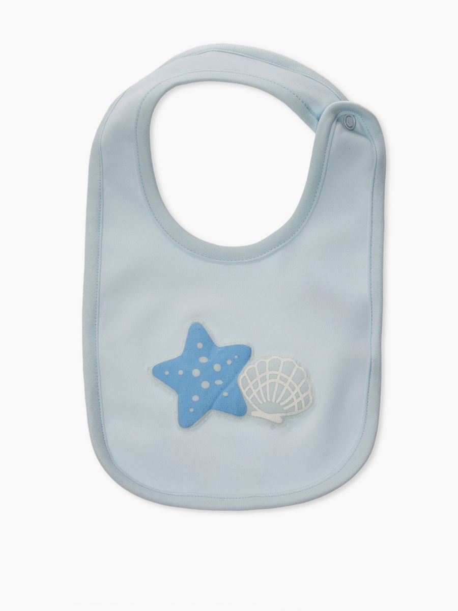 Pack of 2 Baby Bib with Aquatic Print
