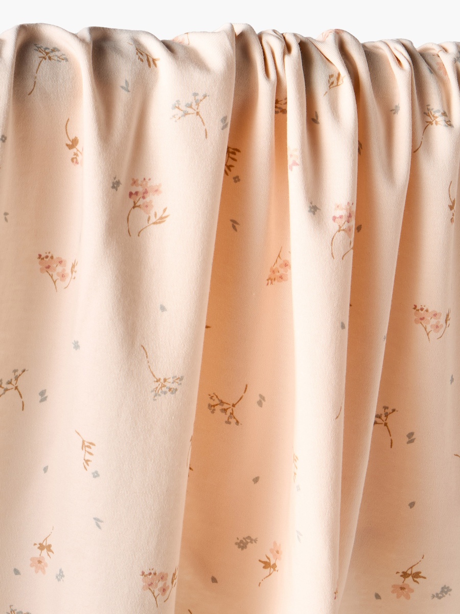 Cotton Floral Print Hooded Receiving Blanket
