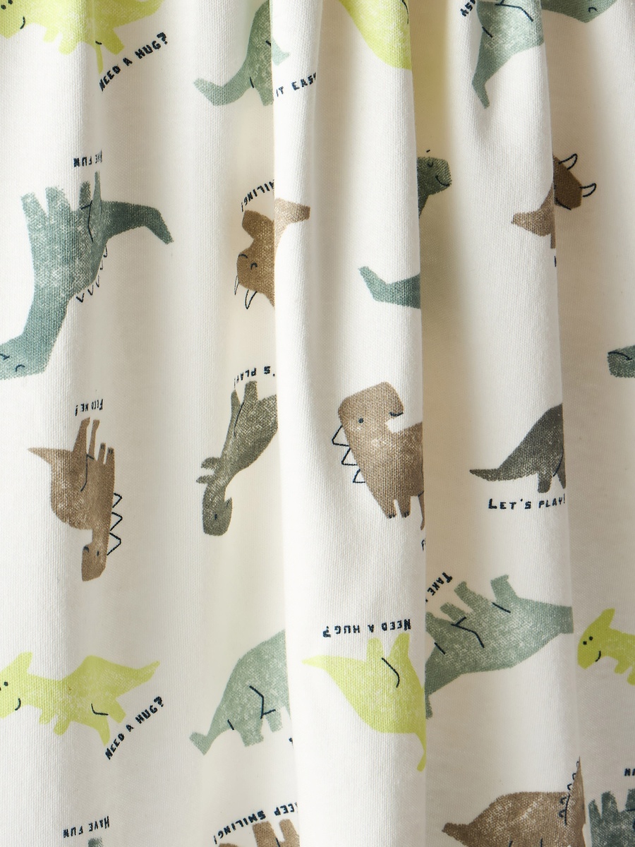 Cotton Dinosaur Print Receiving Blanket