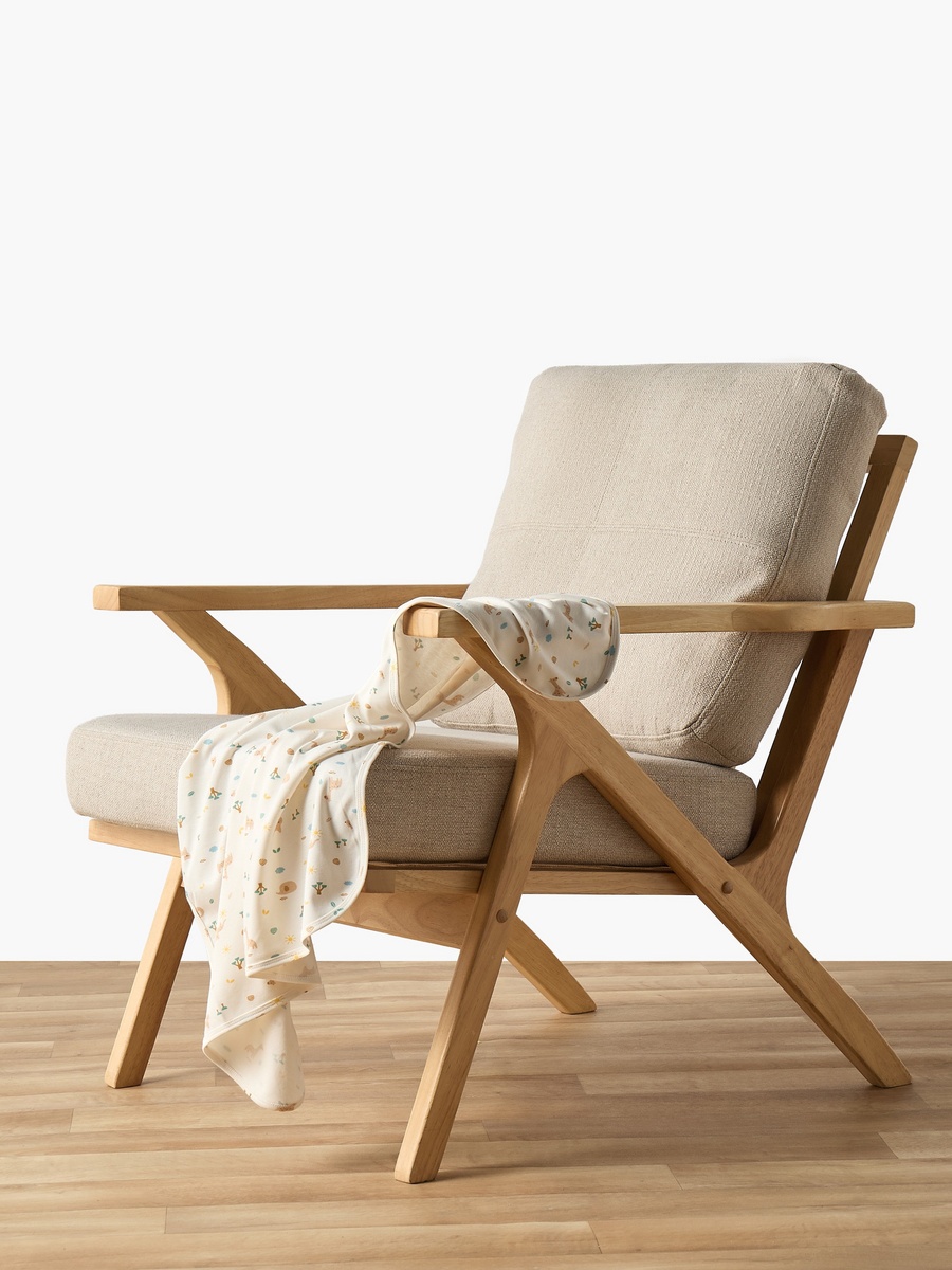 Cotton Safari Print Receiving Blanket