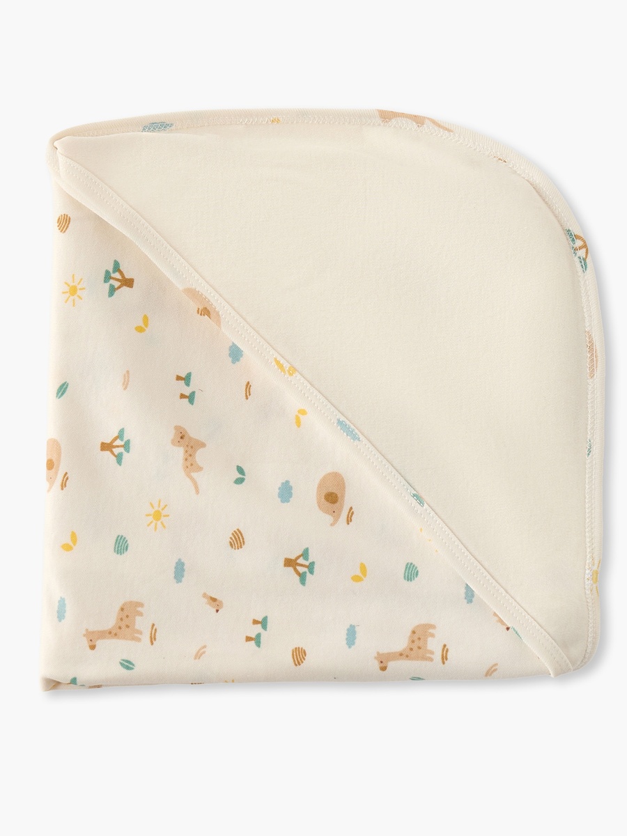 Cotton Safari Print Receiving Blanket