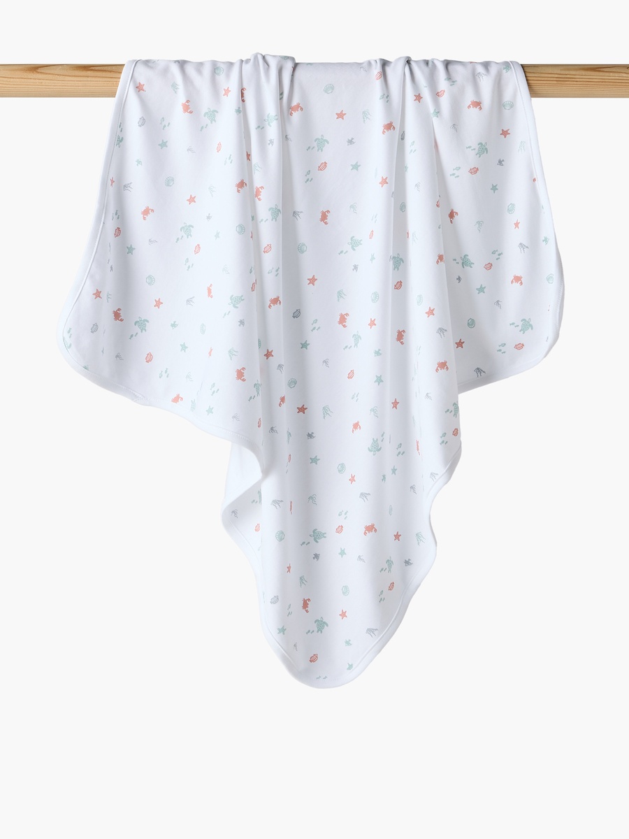 Receiving Blanket with Underwater Print
