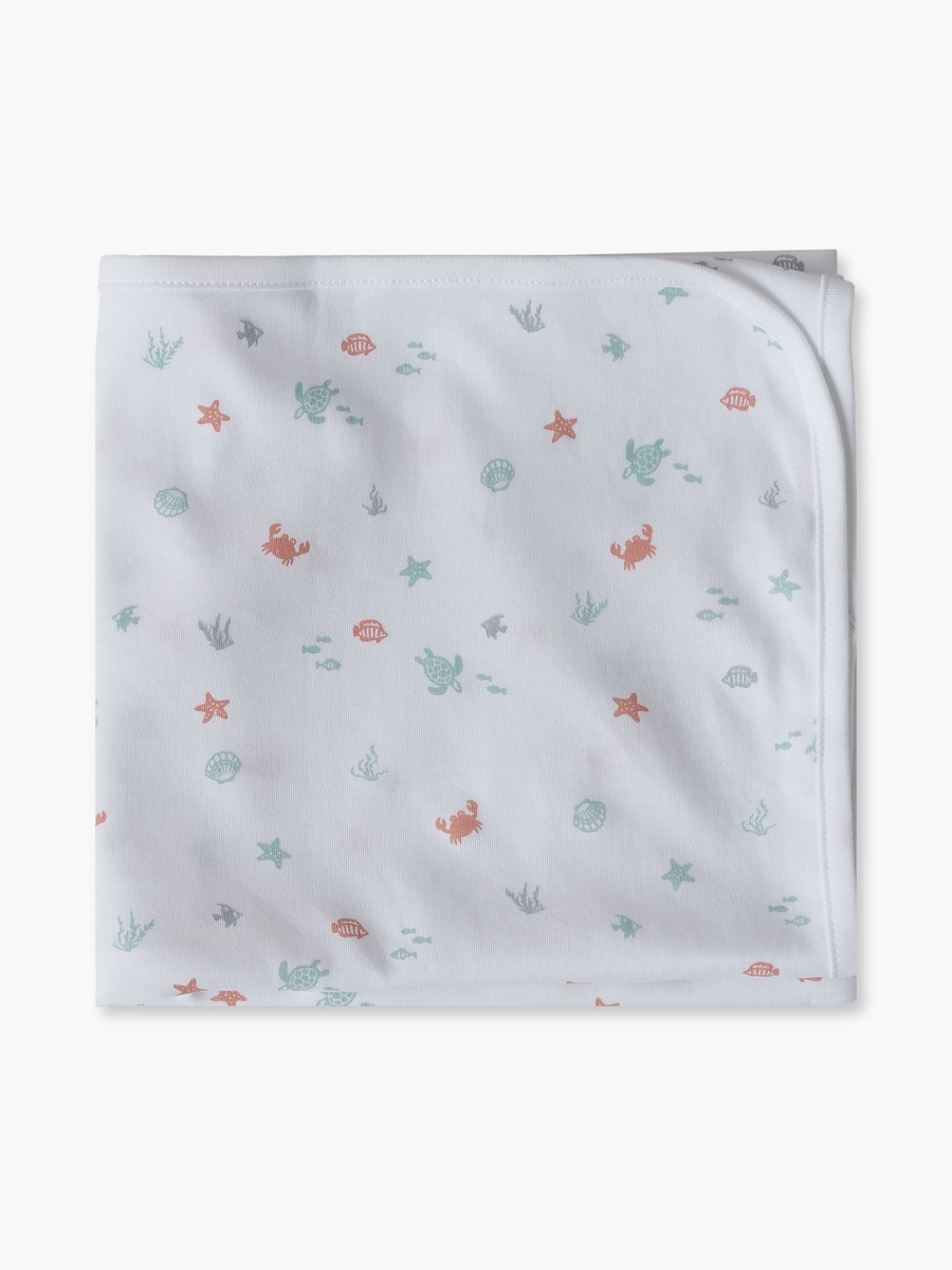 Receiving Blanket with Underwater Print