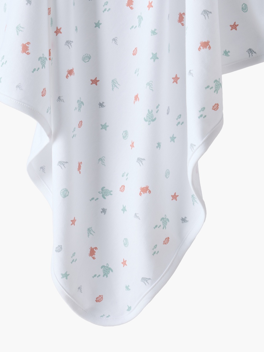 Receiving Blanket with Underwater Print