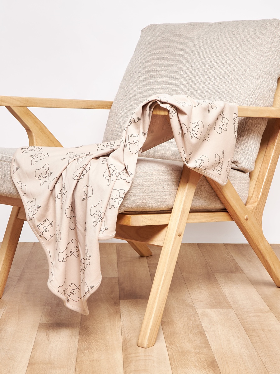 Pack of 2 Receiving Blanket with Elephant Print