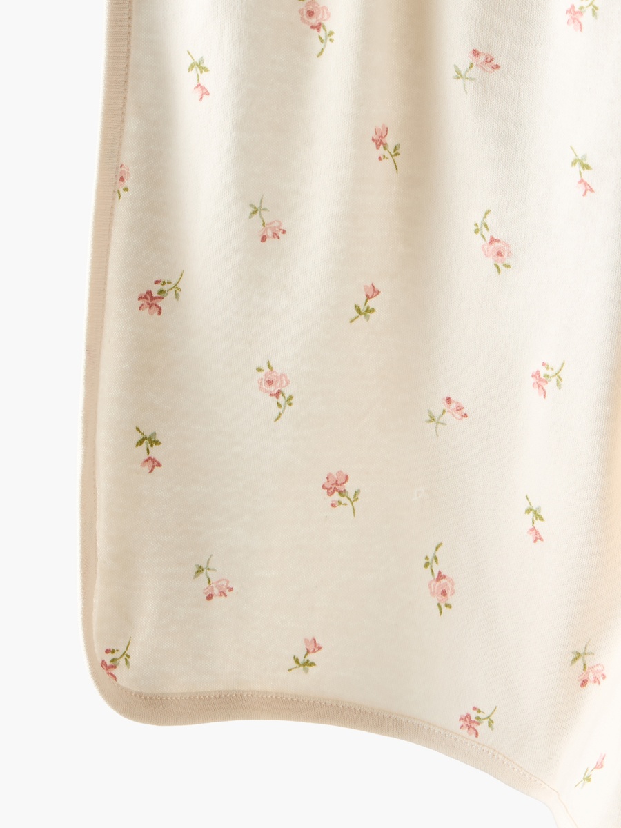 Floral Print Cotton Receiving Blanket - Pack of 2