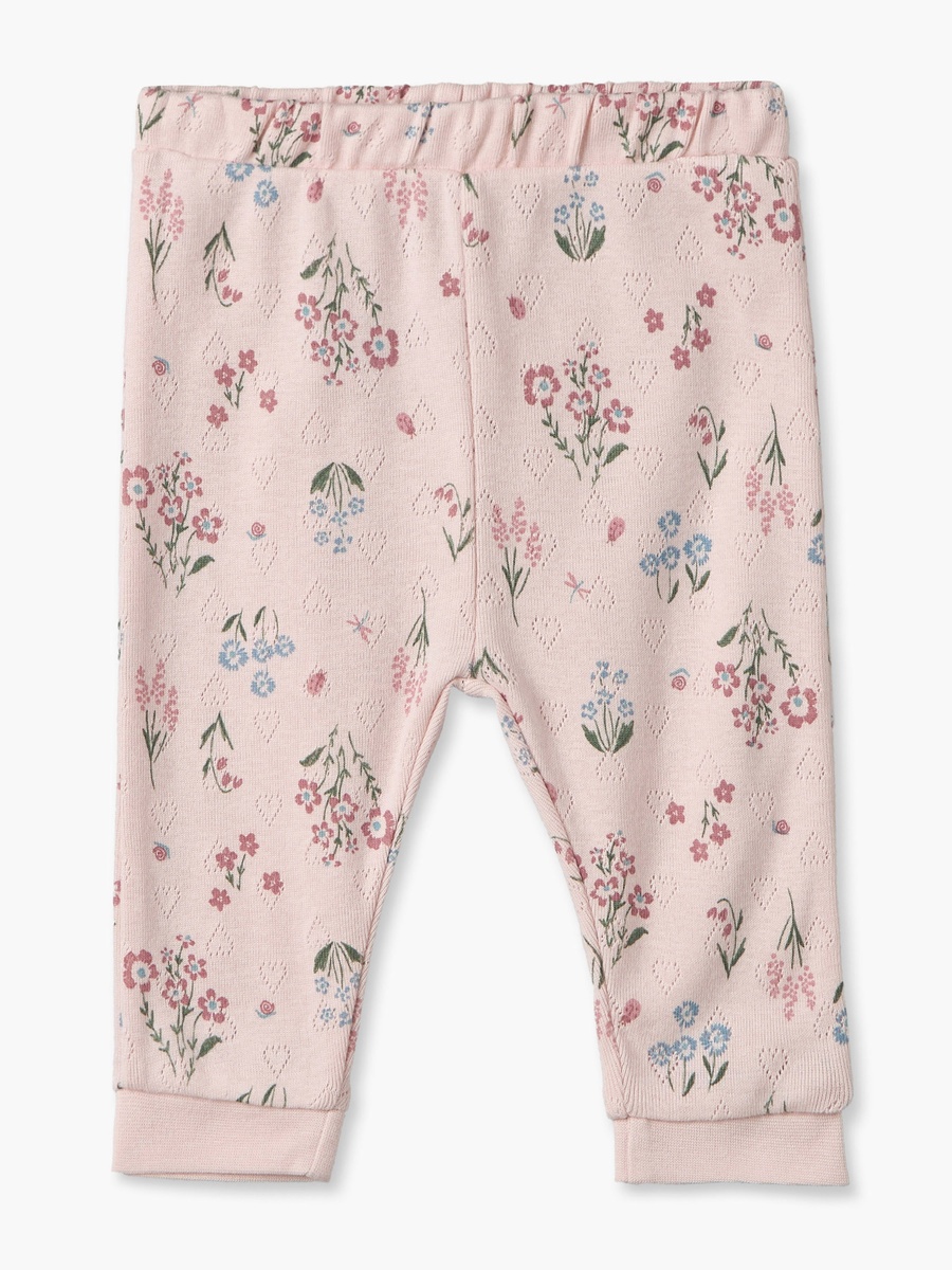 Cotton Crew Neck Long Sleeves Pyjama Set with Floral Print