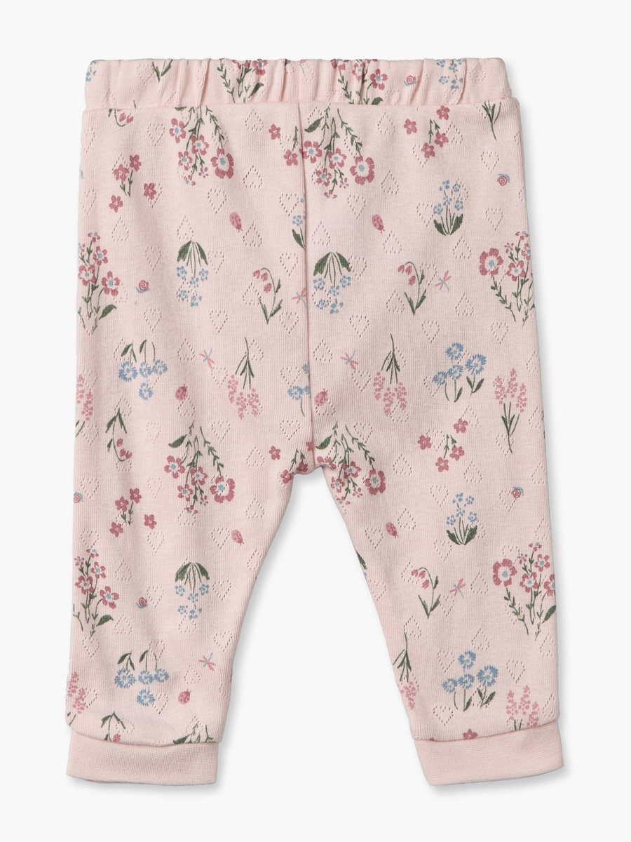 Cotton Crew Neck Long Sleeves Pyjama Set with Floral Print